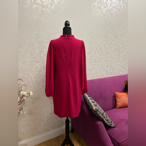 VINCE CAMUTO Women Bow Tie Crew Neck Puff Long Sleeves - Picture 5 of 11